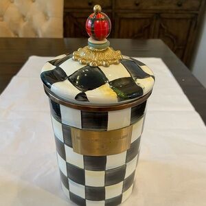 Mackenzie-Childs Courtly Checks Canister